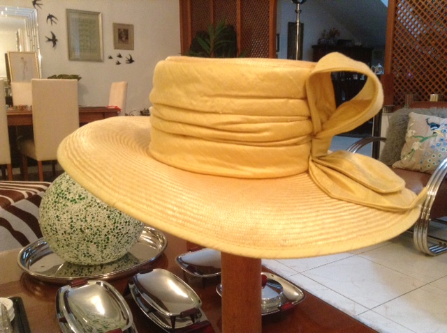 yellow silk hat
